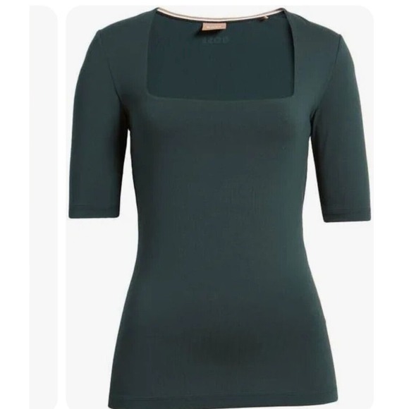 HUGO BOSS Finula Top In Gree new - size Medium- B27 (5) - Picture 2 of 9